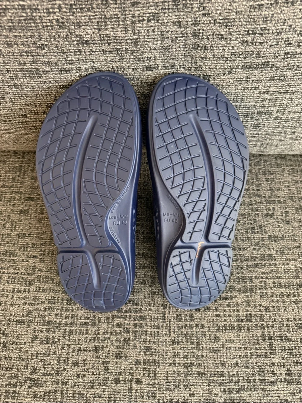 OOFOS Men's Sport Slide - Navy Camo Print